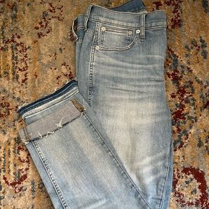 Jcrew Distressed Vintage Straight Jeans